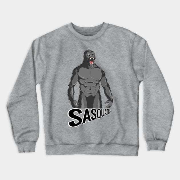 Sasquatch Crewneck Sweatshirt by PulpAfflictionArt79